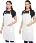 Kitchen Apron Cotton Waterdrop Resistant with adjustable Aprons for Women with Pockets 9 Color option Cooking