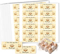 180 Pcs Farm Fresh Eggs Carton Labels, 2.6 x 0.98 in Rectangular Beige Tones Unwashed Eggs Labels Self-Adhesive Egg Packaging Stickers for Chicken Egg Box Container Farm Supplies