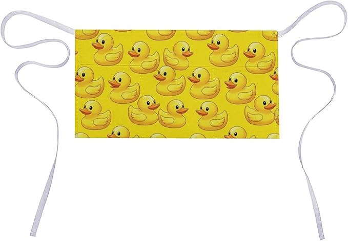 Unisex Apron for Cooking Server Waitress Half Waist Apron with 3 Pockets