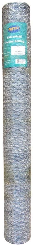 20GA Galvanized Hexagonal Poultry Netting Chicken Wire 60 inches x 150 feet x 2 inches Mesh