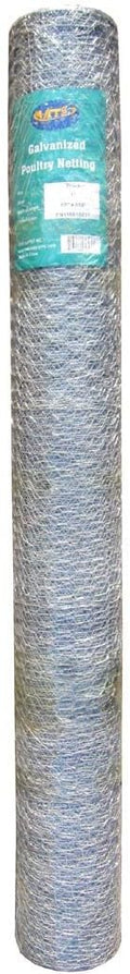 20GA Galvanized Hexagonal Poultry Netting Chicken Wire 60 inches x 150 feet x 2 inches Mesh