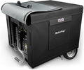 Rosefray Generator Cover-38”Lx28”Wx30”H,600D Heavy Duty Waterproof, Small Outside Equipment Cover for Champion,Predator,WEN,Ryobi,Generac,Westinghouse Portable Generator 5500-15000W-Black4XL