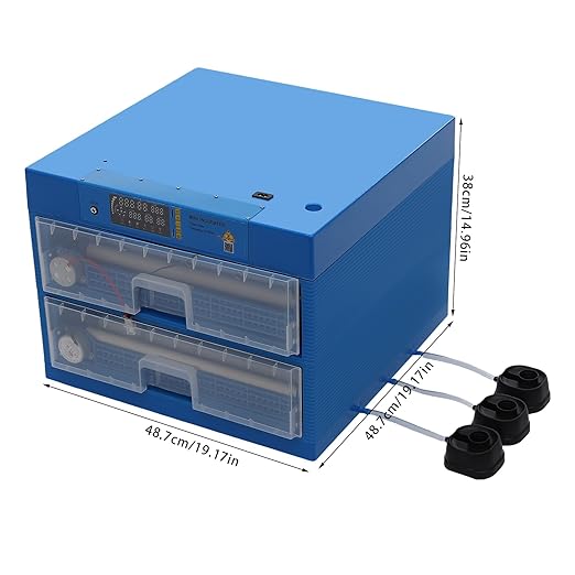 128 Eggs Incubator, Intelligent Automatic Egg Rotating Incubator with Auto Turning and Temperature Humidity Control, Automatic Digital Poultry Hatcher Machine for Chicken Duck Quail Eggs