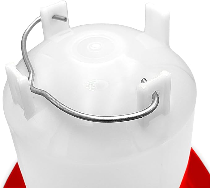 Chicken Waterer and Feeder Set | 3/4 Gallon Poultry Drinker and 5 Pound Chicken Feeder Combo | for Chickens, Ducks, Turkeys, Ducklings, Quail, Baby Chicks and More