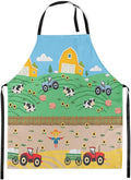 jejeloiu Cartoon Cats Apron for Women Men 26"x31"