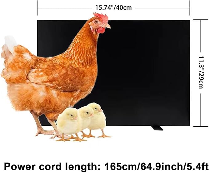 PINNKL Chicken Coop Heater, 140W Waterproof Safe Chicken Heater for Coop, Adjustable Temperature & Hangable, for Keeping Chickens Dogs Cats and Other Pets Warm