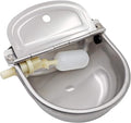 Automatic Water Dispenser for Dogs,Automatic Chicken Waterer,Outdoor Dog Water Feeder,304 Stainless Steel Water Bowl with Plastic Float Valve