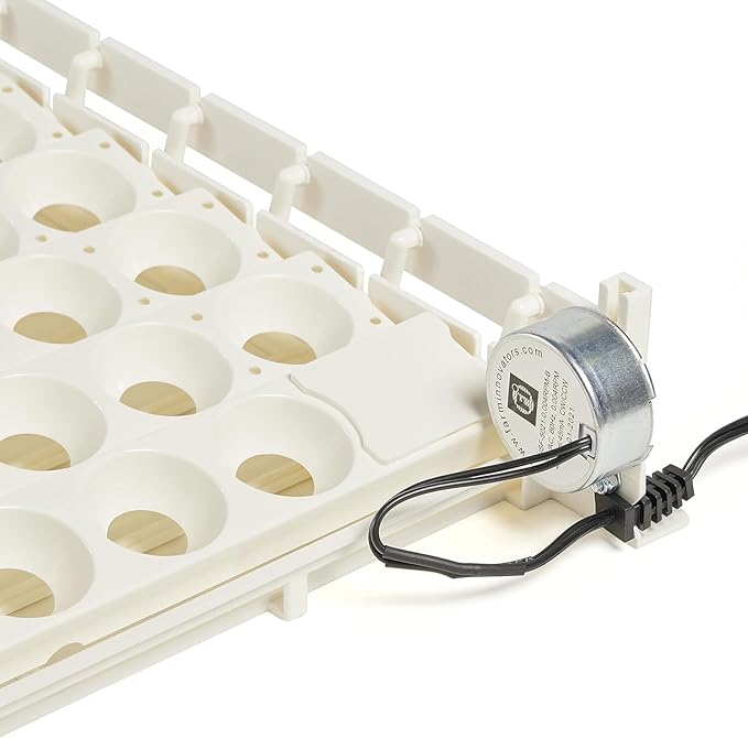 Farm Innovators 3200 Automatic 41 Spot Egg Turner for The Bottom of Incubators to Eliminate Manual Handling and Improve Hatching Rate, White (4 Pack)