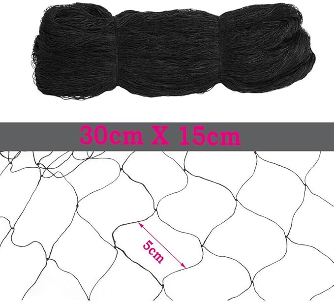 Anti Bird Netting，Soccer Baseball Game Poultry Fish Net 2x2 Mesh Best for Seedlings，Vegetables Flowers, Fruits,Bushes,Reusable Fencing (100'X 50')