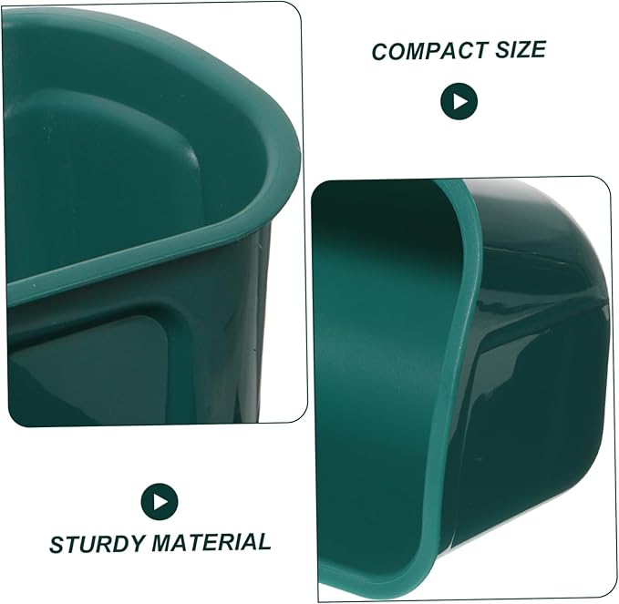 Galvanized Chicken Feeder Large Capacity Poultry Feeder Auto Feed Trough for Birds Feed Trough Bucket