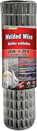 YARDGARD – 2 Inch by 1 Inch Mesh Welded Wire Fence – 24 Inches by 25 Feet – 16 Gauge Galvanized Steel – for Animal Confinement | Property Boundaries | Garden Protection and General Purpose Fencing