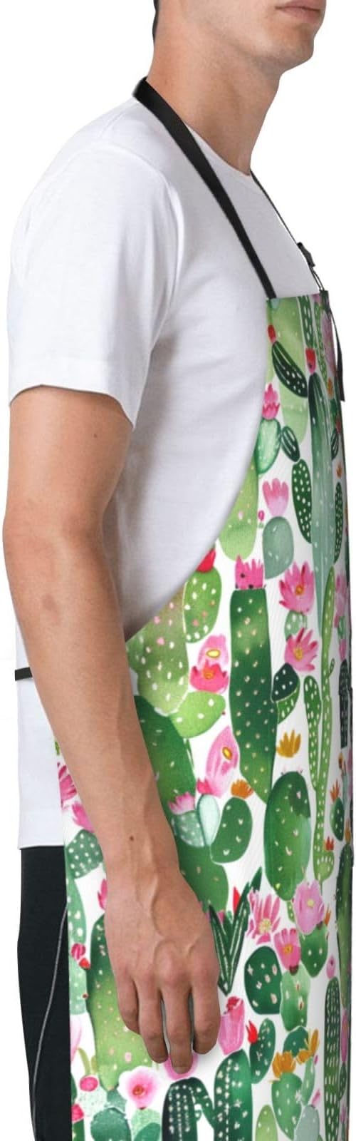 Shark Jumping Home Aprons 2 Pockets 33"×28" for Men Women, Ocean Sea Waterproof Kitchen Cooking Bib
