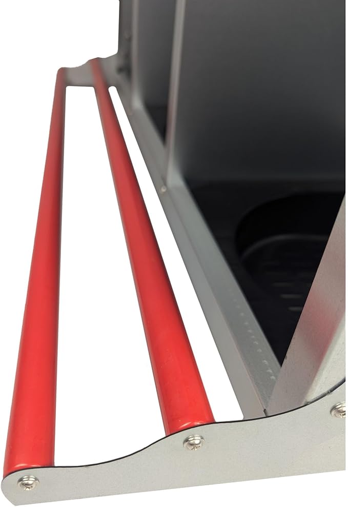 Hen's Choice™ - Reverse Roll Out Chicken Nest Box | Reversible Roll Away Nest Box | 3 Hole (Red)