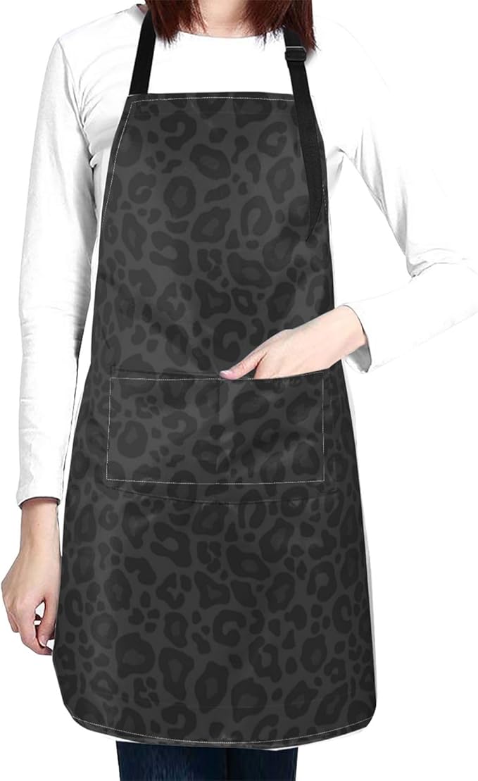 Perinsto Waterproof Apron With 2 Pockets Kitchen Chef Aprons Bibs For Cooking Baking Painting Gardening Grooming