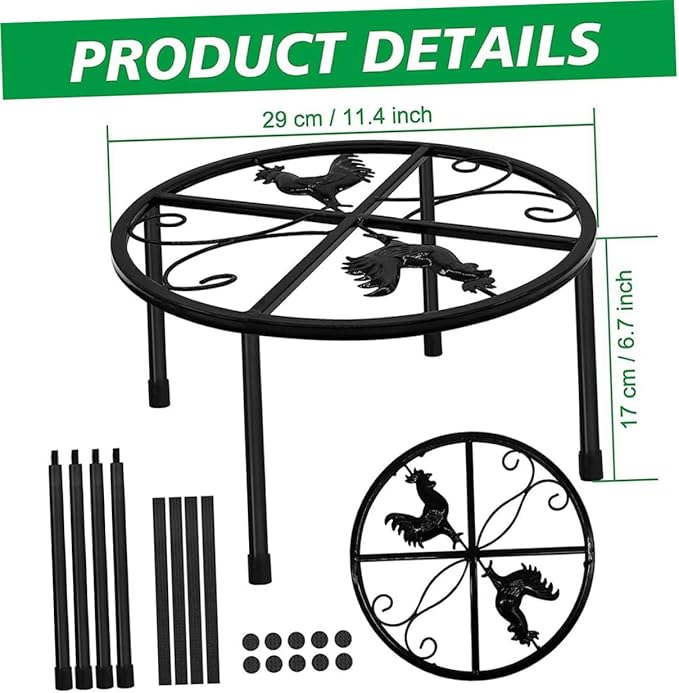 Garneck 2pcs Sturdy Metal Chicken Feeder Support Rack Coop Waterer Holder Accessories for Chick Dust Bath
