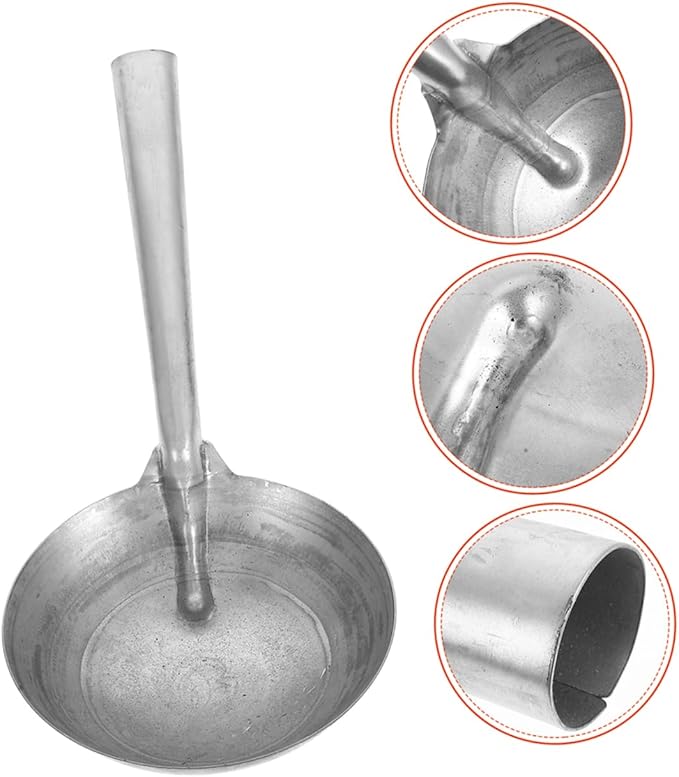Iron Spoon Farming Heavy Duty Metal Ladle Scoop for Horse Feed Bucket Garden Supplies