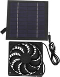 5W Solar Panel Cooling Fan for PET House and Chicken Coop Ventilation Heat Dissipation Mini Solar Exhaust Fan Dual Blade Design