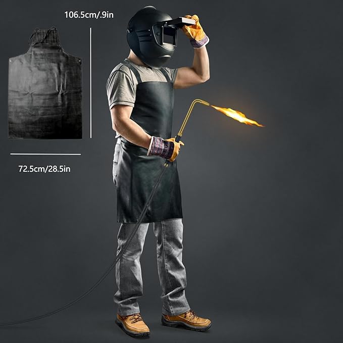 Waterproof Apron Rubber,42" Adjustable Extra Long Industrial Work Apron for Grilling Dishwashing Lab Kitchen Butcher，Vinyl Heavy Duty Aprons for Adults