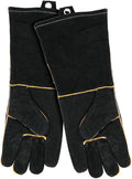 Extra Long Leather Gloves, Extreme High Heat Resistant Gloves, Rugged but Comfortable for Outdoor Cooking, Oven Use, Campfire, Bonfire, Grilling, Fire Pits, Hot Logs, Backyard BBQ by Mr Bar-B-Q 40113Y