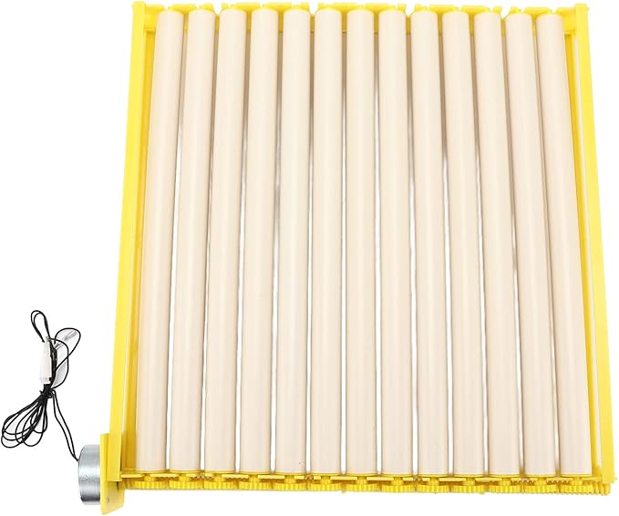 GLOGLOW Egg Incubation Tray, Fully Automatic Egg Turner with 13 Rollers for Hatching Chicken, Duck, Bird, Quail, 16.9x16.7x2.1in Egg Incubation Tray for Home Use in Hatcheries and Farms