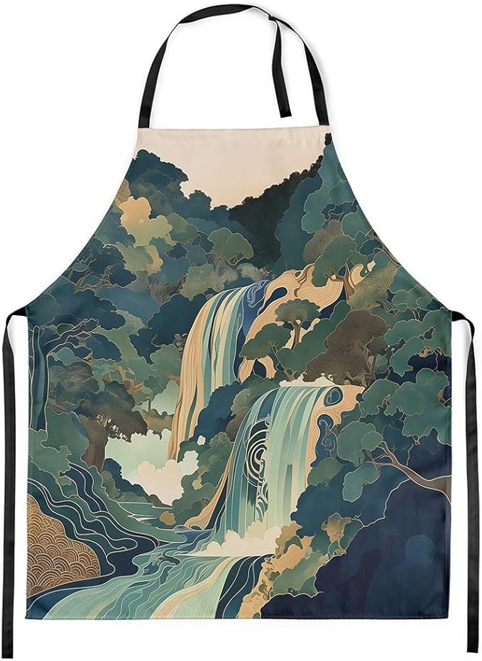 jejeloiu Cartoon Cats Apron for Women Men 26"x31"