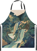 jejeloiu Cartoon Cats Apron for Women Men 26"x31"