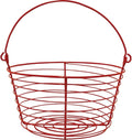 Stromberg's Large Egg Basket (Red) Holds 5.5 Dozen (66) Eggs | Coated Metal Egg Basket | Will Not Leave Marks on Eggs and Easy to Clean | Shape Allows Air Flow for Fast Cooling and Drying