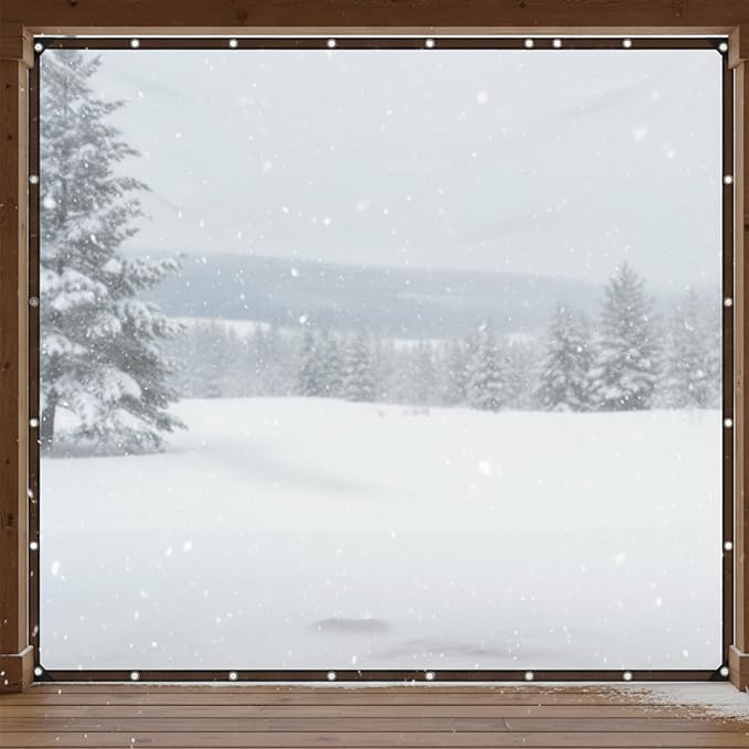 Genérico Winter Chicken Coop Cover, Insulated Shade, Waterproof Intended A, Gardening, Winter, Shed, Patio, Roof, Outdoor, Room,