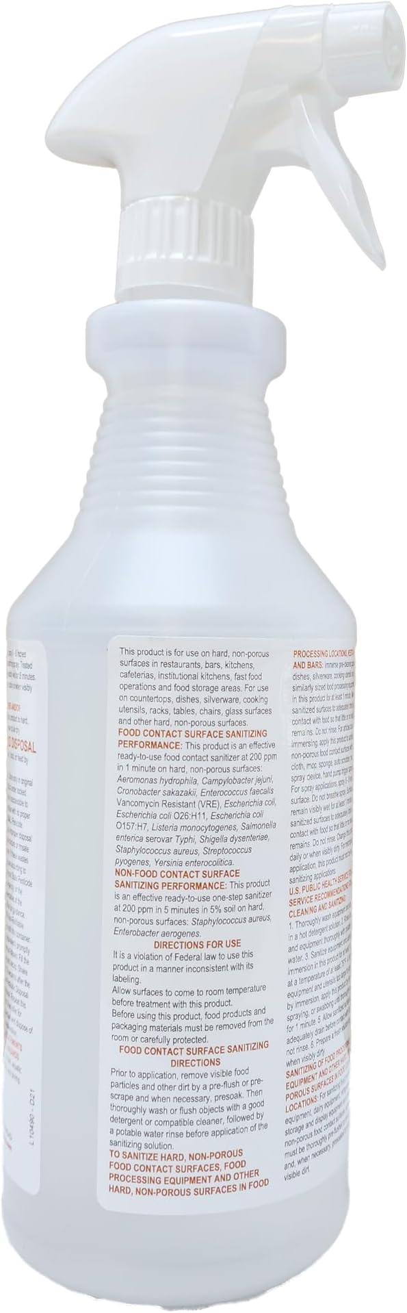 Bussit Clean Foodservice Surface Sanitizer & Cleaner, Spray and Wipe, Kills 99.9% of Kitchen Bacteria, 1 Quart (Each)
