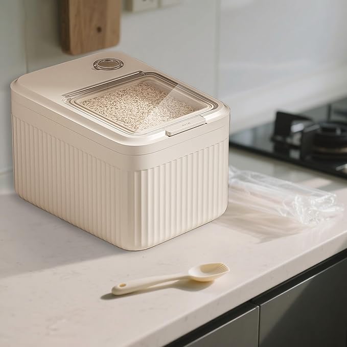Versatile Feed Dispenser - Sealed Container for Dog Food | Treat Bin for Soybean Flour, Cereal, Rabbit, Barn, Garage, Sturdy Holder for Large Quantities of Fresh Dry Kibble