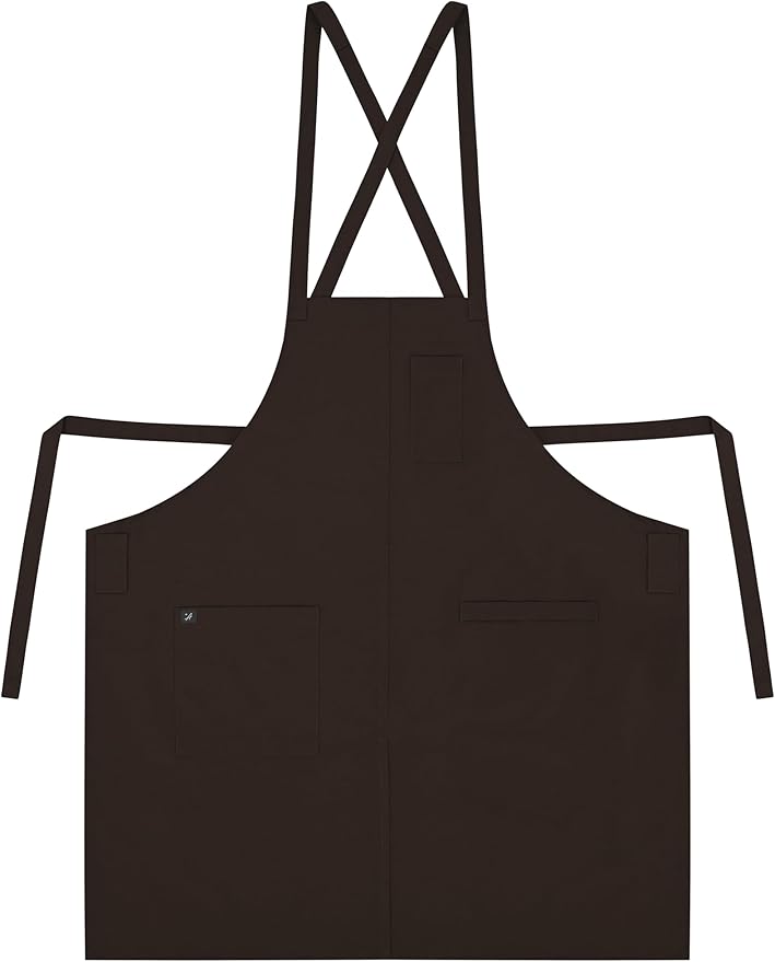 Chef Bib Aprons for Women and Men (Standard Dry Guard AA2095 & AA2095X) - Neck Strap Apron with Pockets 33"