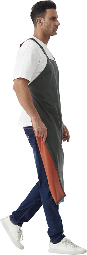 Nanxson Adjustable Heavy Duty PVC Waterproof Apron,Work Apron for Butcher,Dishwashing,Cleaning Fish Pet Grooming Factory