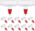 10Pcs Chicken Water Nipples, Chicken Nipple+Tee Waterer Kit, Automatic Poulrty Drinking, Quail, Duck, Geese, Turkeys