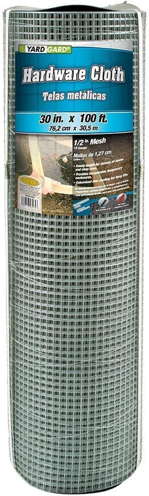 YARDGARD 308408B Mesh Poultry Netting, 6 Foot x 25 Foot, Galvanized