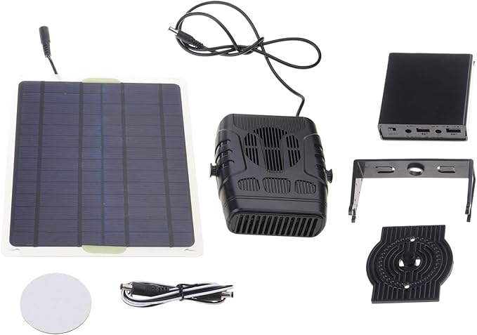 Portable Solar Heater, Compact Greenhouse Heater, Outdoor Solar Heating Panel For Pet Houses Chicken Coops Sheds Vehicles