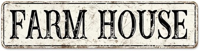 Metal Sign Farm House Vintage Retro Tin Aluminum Sign - Kitchen Home Garden Wall Bar Cafe Decor 4"x16"
