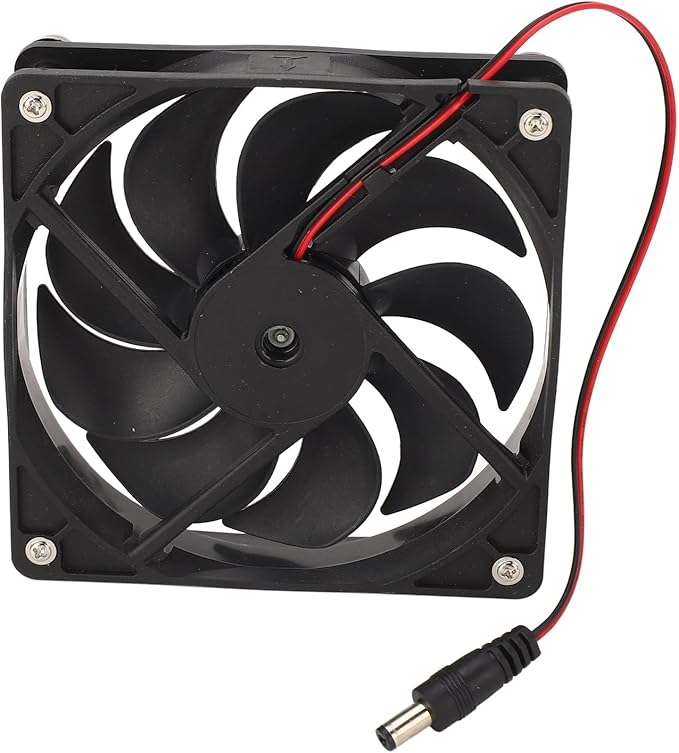 Solar Fan, Solar Powered Fan Exhaust Fan Solar Panel Fan Kit 50w Greenhouse Fan Solar Attic Fan, Chicken Coop Accessories for Home Shed Chicken Coop Pet House Window Black