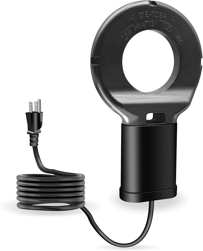 Utility De-Icer 150 Watt Submergible Cast Aluminum Bird Bath Heater Chicken Water Heater for Winter Black