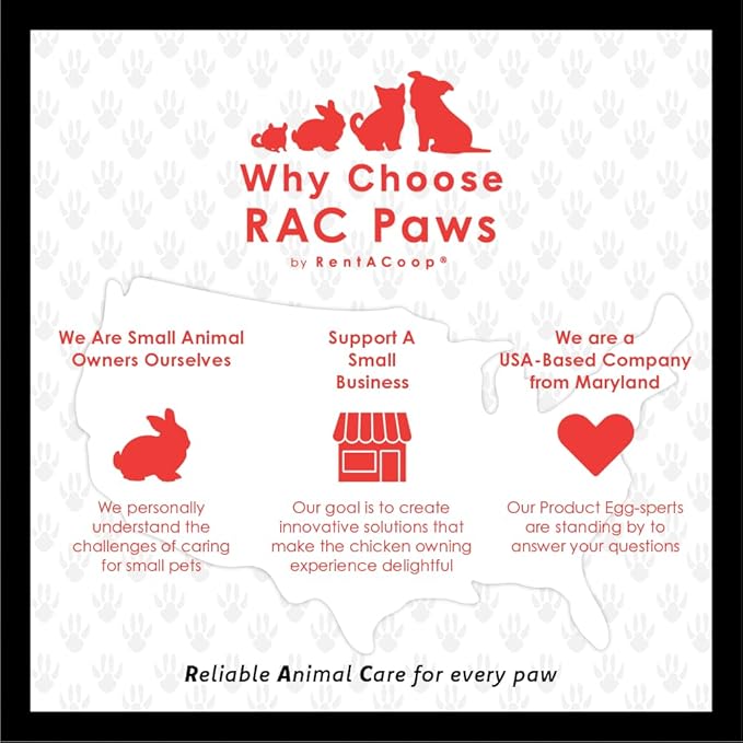 Rac Paws by RentACoop DIY Auto-Fill Metal Cup Waterer Kit - Great for Small Animals, Pets, Bunnies, Ferret, Chickens, Hamsters, Guinea Pigs, Rabbits, Chinchillas, Mice, Rats - 2 Pack