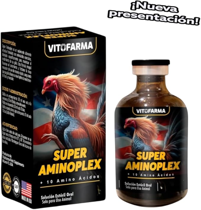 Aminoacid for Poultry Roosters Chickens 50 ml - Suplemento aminoacidos para Gallos 50 ml