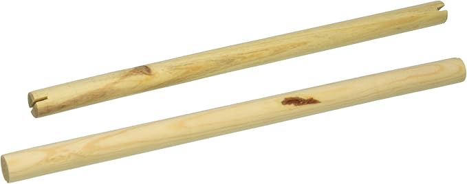 Prevue Pet Products BPV375 2-Pack Birdie Basics Wood Bird Perch, 3/4 by 13-3/8-Inch