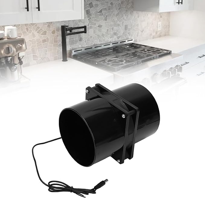 Solar Powered Flange Exhaust Fan - Solar Ventilation Fan for Greenhouse, Chicken Coop & Shed