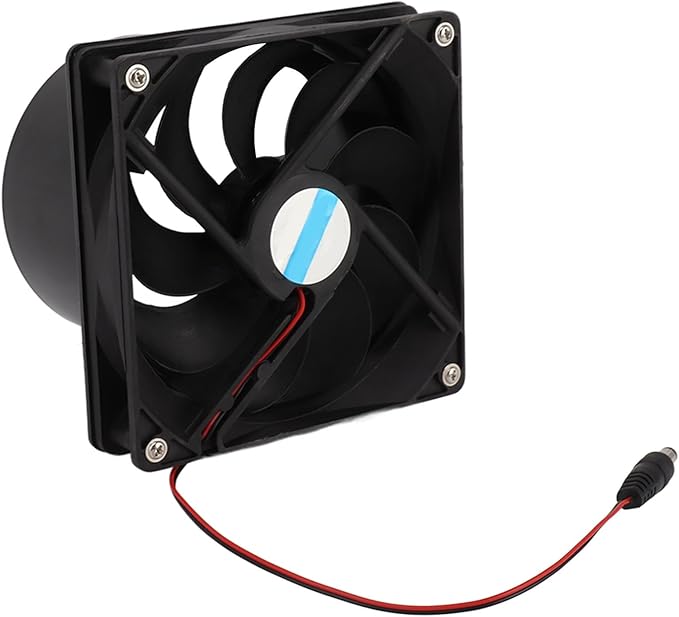 Topyond Solar Exhaust Fan 20W, Solar Fan for Chicken Coop Pet House, Solar Attic Fan for Greenhouse, Solar Powered Outdoor Vent Fan