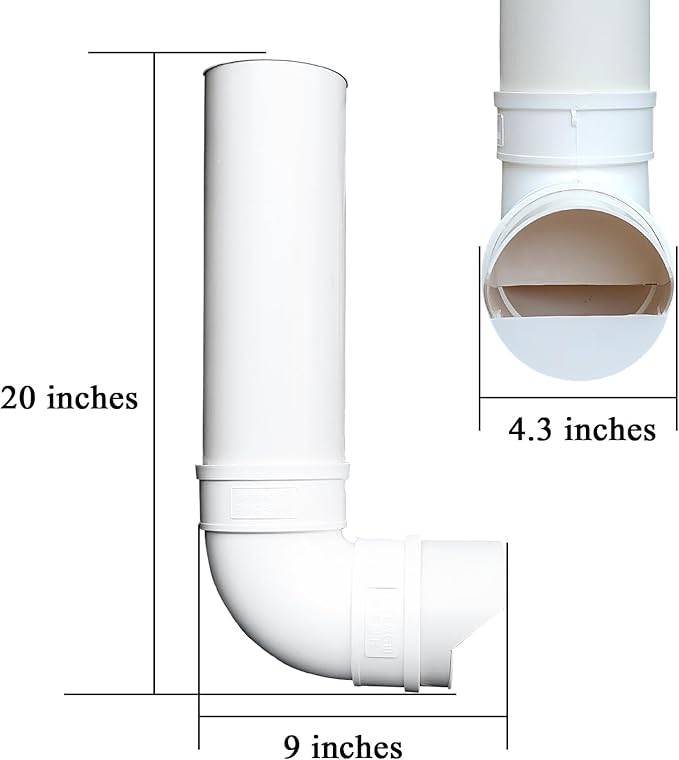 PVC Chicken Feeder,Outdoor Automatic Chicken Feeder,Chicken feeders no Waste,Wall Mount Weatherproof Chicken Gravity Feeder (White)