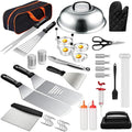 44pcs Griddle Accessories Kit,All-in-One Griddle Tools Set with Enlarged Spatulas, Scraper,Outdoor BBQ and Patio Party