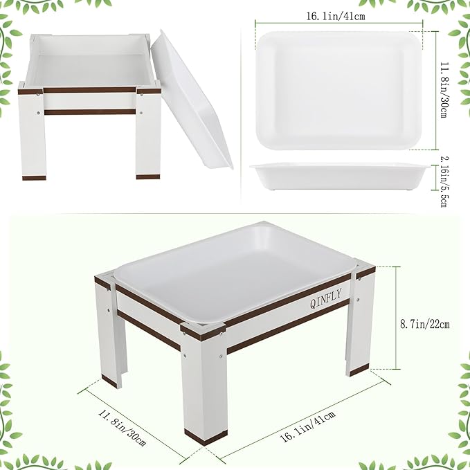 Large Chicken Picnic Table Feeder No Waste with Removable Plastic Tray,Chicken Coop Accessories Must Haves,Poultry Feeder,Chicken Food Dispenser