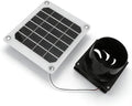 20W Solar Powered Exhaust Fan Kit, Portable 6 Inch Solar Fan with Protective Net for Pet Chicken House Ventilation