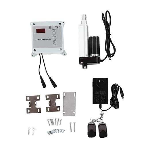 Chicken Coop Door Opener Automatic Door Opener Closer 12VDC Timing Photosensitive Remote Control Kit (US