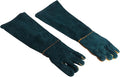 LIFKOME 60Cm Long Sleeve Cowhide Welding Gloves Fireproof Leather Working Gloves Anti-Bite for Animal Handling and Outdoor Use