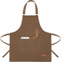Chef Apron for Men Women with Pockets Adjustable Strap, Water Repellent Apron for Cooking, Baking